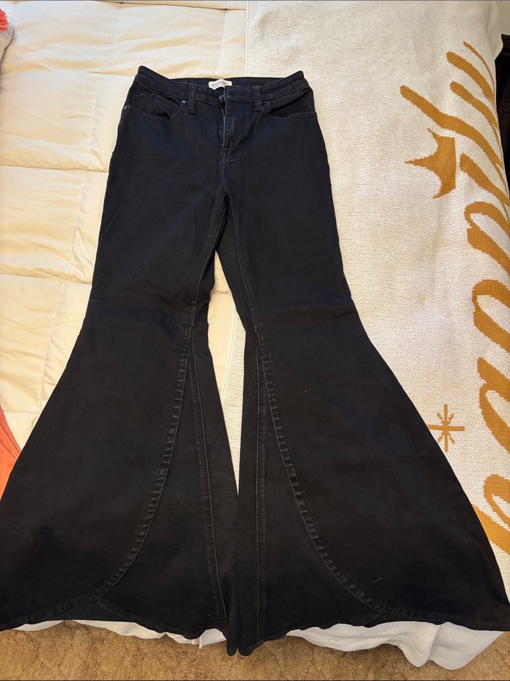 Shyanne Black High-Rise Wide Leg Flare Jeans